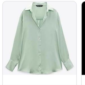 Zara Satin Effect Shirt
